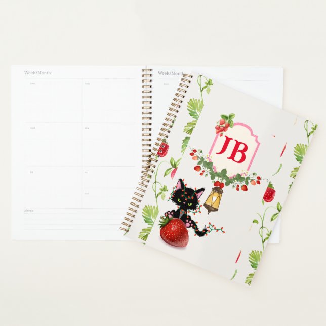 Custom Strawberry Monogrammed Planners!  Planner (Display)
