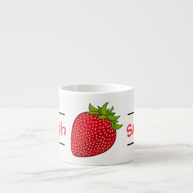 Custom Strawberry Name Mug (Front)