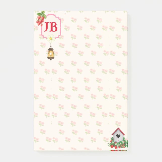 Custom Strawberry Post-it® Notes (Front)
