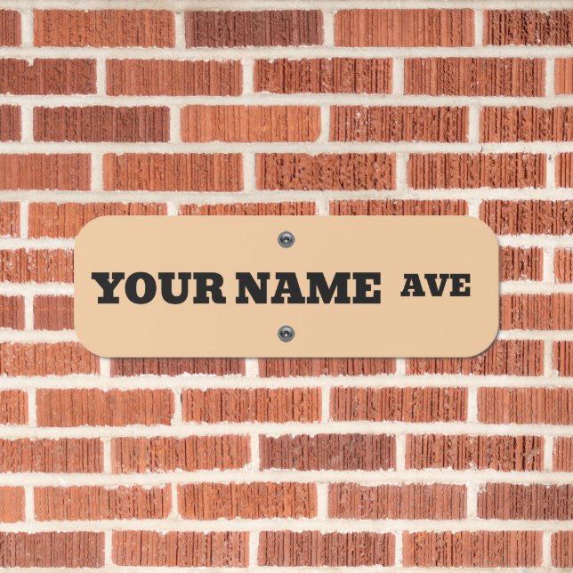 CUSTOM STREET NAME SIGN (In Situ(Brick))