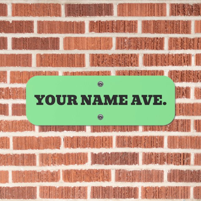 CUSTOM STREET NAME SIGN (In Situ(Brick))