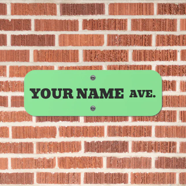 CUSTOM STREET NAME SIGN | Zazzle