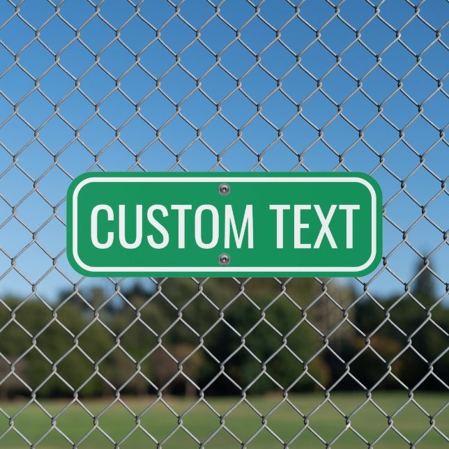 Custom Street Sign,Road Signs for Home, Cafe (In Situ(Fence))