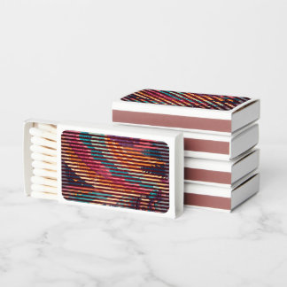 Custom Striped Sunset Matchboxes Set