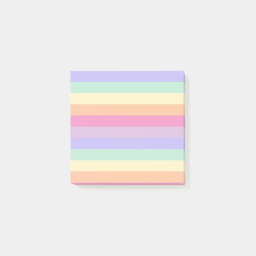 Custom Striped Yellow Orange Blue Green Purple Post_it Notes