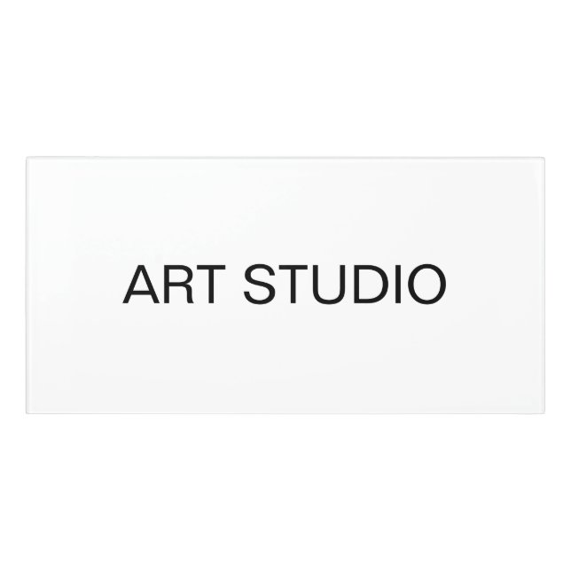 Custom Studio Office Sign Placard (Classic Front)