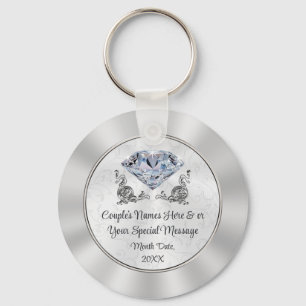 Custom Stunning yet Cheap Diamond Wedding Favors Keychain