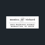 Custom Stylish Calligraphy Wedding Return Address Rubber Stamp<br><div class="desc">Custom Stylish Calligraphy Wedding Return Address Rubber Stamps by invintage.</div>