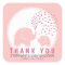 Custom Stylish Elephants Shower Thank You Stickers