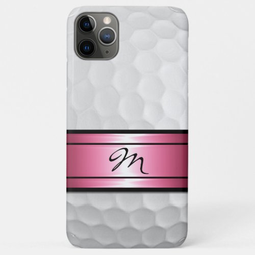 Custom Stylish Golf Game Sport Ball Dimples Image iPhone 11 Pro Max Case