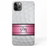 Custom Stylish Golf Game Sport Ball Dimples Image iPhone 11 Pro Max Case