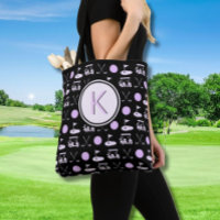 CUSTOM STYLISH LADY GOLFER MONOGRAM