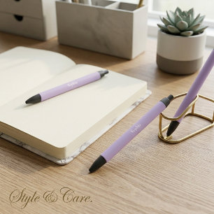 Custom Stylish Pale Purple Pen with Your Name