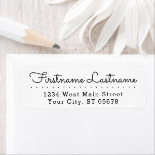 Custom Stylish Typography Elegant Script Label