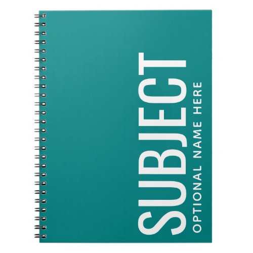 Custom Subject _ Color Code Your Semester Notebook