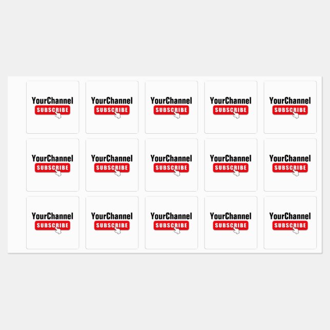 Custom Subscribe YourChannel Labels (Sheet)