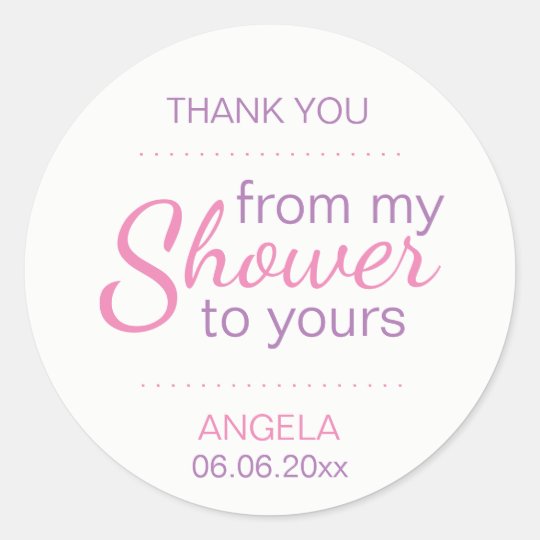 Custom Sugar Scrub Bridal Shower Favor Mason Jar Classic Round Sticker | Zazzle.com