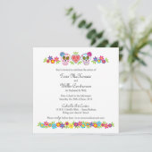 Custom Sugar Skulls and Flowers - Purple Bkgnd (Standing Front)