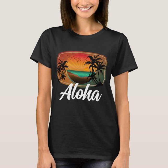 CUSTOM SUMMER ALOHA VACAY MODE T-Shirt (Front)