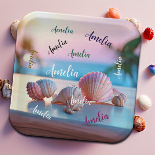 Custom Summer Beach Elegant Paper Plates
