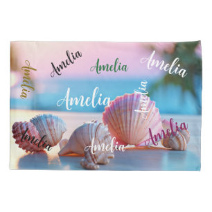 Custom Summer Beach Elegant Pillow Case