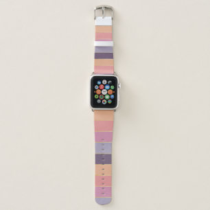 Custom Summer Colors Color Block Stripes Apple Watch Band