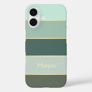 Custom Summer Colors Color Block Stripes iPhone 16 Case