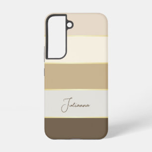 Custom Summer Colors Color Block Stripes Samsung Galaxy S22 Case
