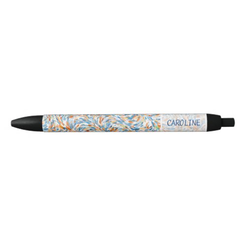 Custom Summer Colors Paint Splatter Pattern Pencil Black Ink Pen