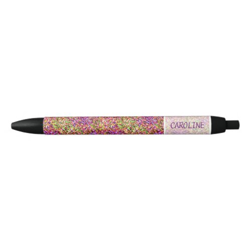 Custom Summer Colors Paint Splatter Pattern Pencil Black Ink Pen