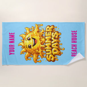 Custom Summer Days Beach Towel