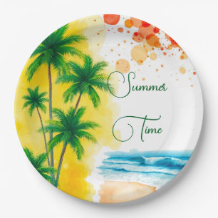 Custom Summer Party design Paper Plates