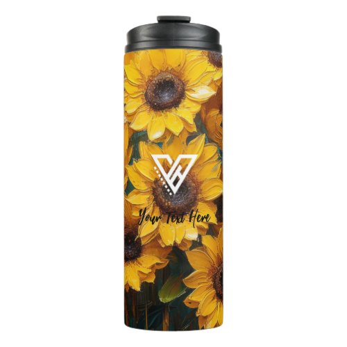 Custom  Sunflower Field Tumbler