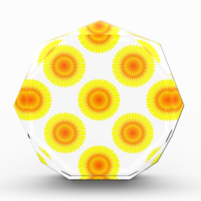 Custom Sunflower Pattern Award (Front)