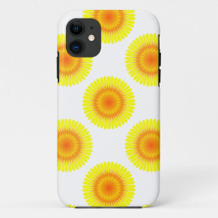 Custom Sunflower Pattern iPhone 11 Case