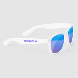Custom Sunglasses with Your Website Text Info