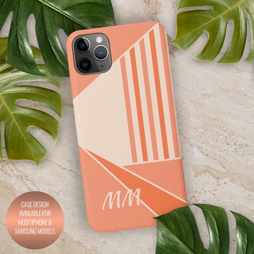 Custom Sunny Summer Orange Colored Mod Art iPhone 11Pro Max Case
