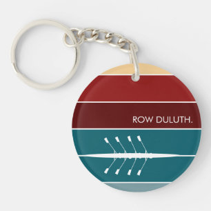 Custom Sunrise Row Keychain
