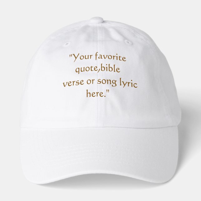 Custom Sunset Photo Template Hat (Front)