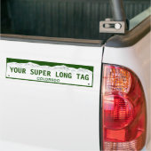 Custom Super-wide Colorado License Plate Bumper Sticker (On Truck)