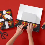Custom Superman Logo Christmas Snowflake Wrapping Paper<br><div class="desc">Check out this custom Superman Christmas Wrapping Paper.  Make it extra special by adding a custom greeting and your name!</div>