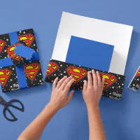 Superman on sale wrapping paper