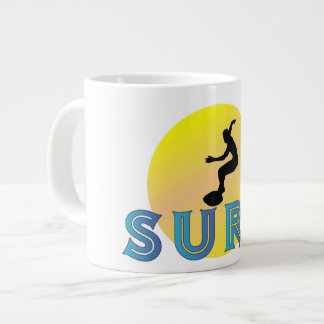 custom surf jumbo giant coffee mug