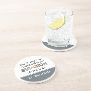Custom Surgeon Funny Awesome Surgeon Gift Coaster