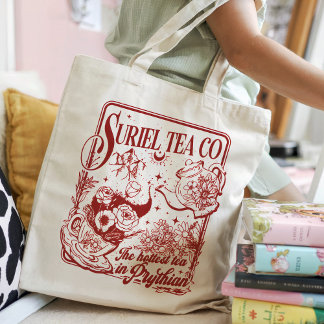Custom Suriel Tea Co Quote Bookish Acotar Gift Tote Bag