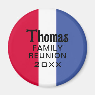 Custom Surname Name Reunion Magnet