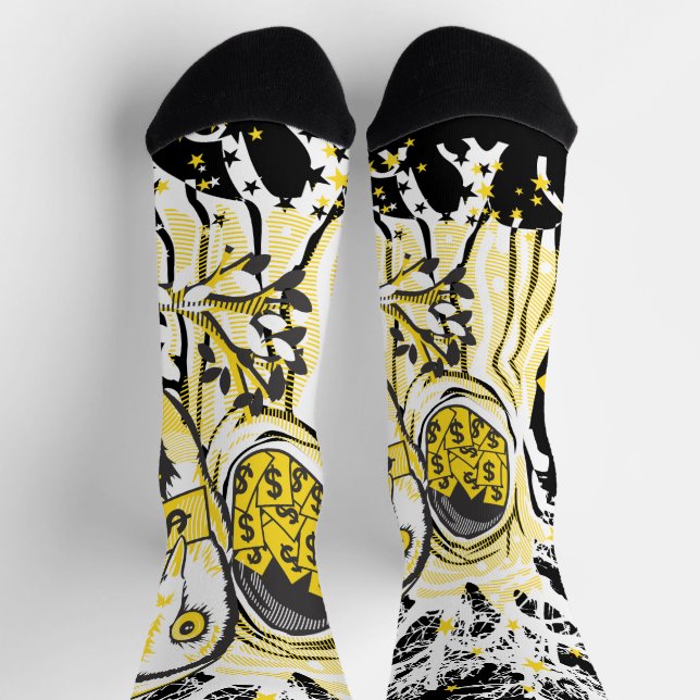 Custom Sustainable Premium Crew Sock – Urban Tree  (Top)