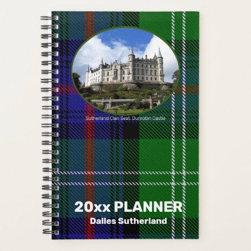 Custom Sutherland Scottish Clan Photo Weekly Planner