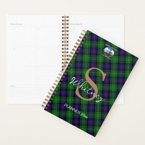 Custom Sutherland Scottish Tartan Monthly Weekly Planner