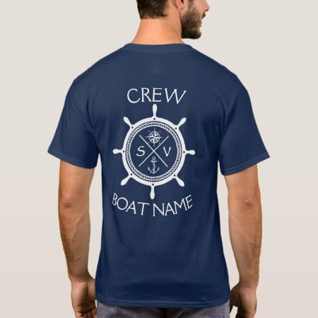 Custom Sv Sailing Vessel Logo "your Name Here" T-s T-shirt
